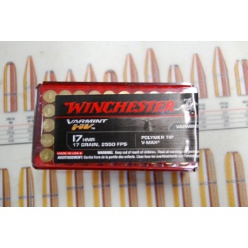 .17HMR Winchester 17gr V-MAX Box of 50 Rounds .17HMR Winchester 17gr V-MAX Box of 50 Rounds